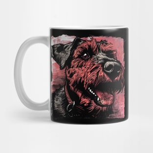 Retro Art Airedale Terrier Dog Lover Mug